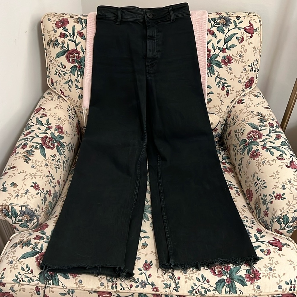 zara marine straight black size 0